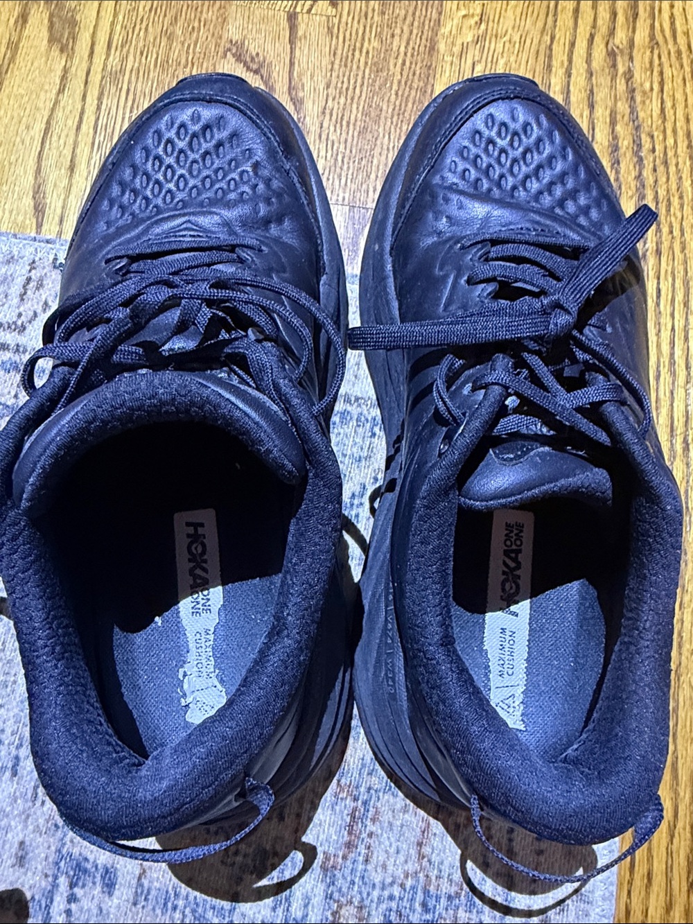 Hoka One One Men's Black Athletic Running Shoes